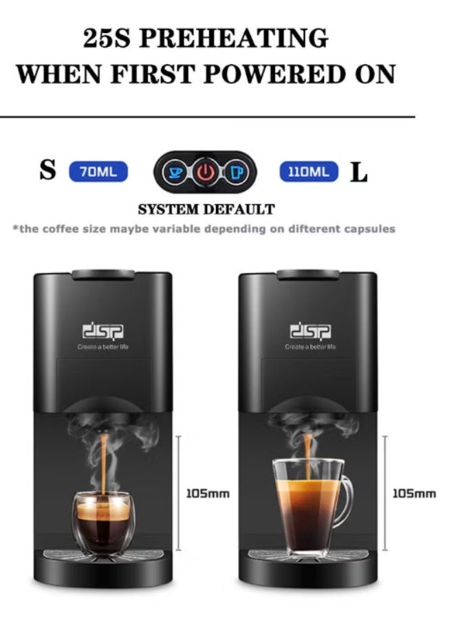 DSP Electric Espresso Coffee Maker, Capsule Coffee Machine, Dripper Coffee Maker Machine for Home Office - Image 3